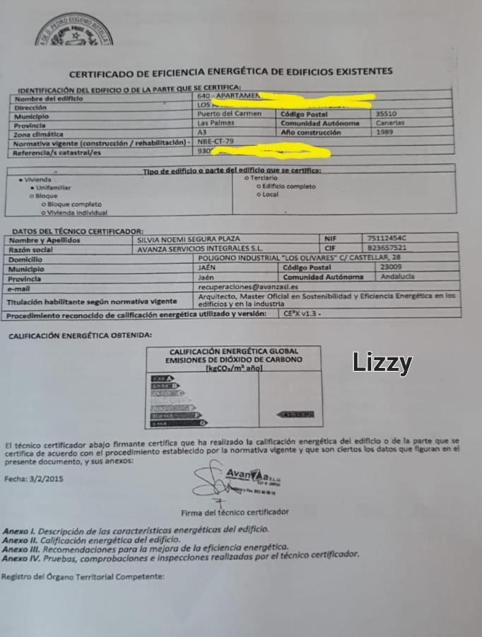 Vivienda Vacacional Lizzy Puerto del Carmen  Eksteriør billede